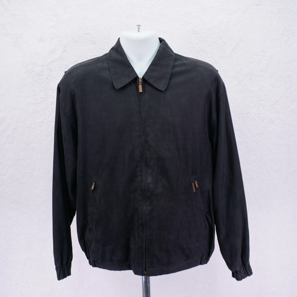 Weatherproof -Medium-Black Suede Lined Collared F… - image 4